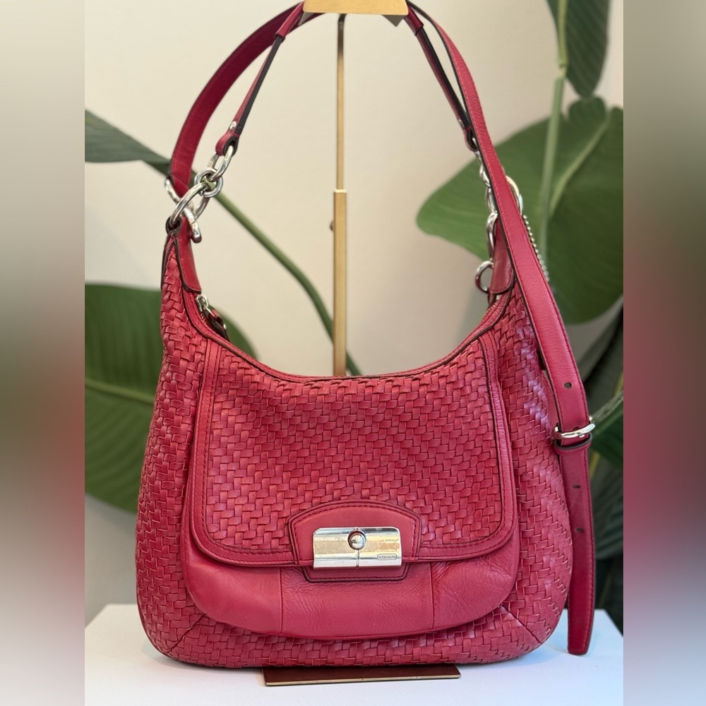 Coach ‘Kristin Woven Leather Hobo’ - Picture 2 of 13